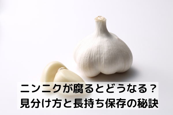 ニンニクが腐るとどうなる？見分け方と長持ち保存の秘訣