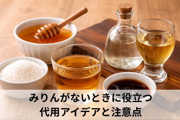 みりんがないときに役立つ代用アイデアと注意点