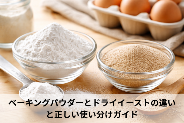 ベーキングパウダーとドライイーストの違いと正しい使い分けガイド