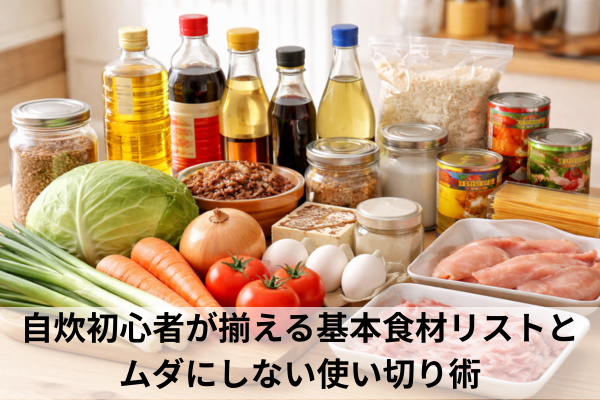 自炊初心者が揃える基本食材リストとムダにしない使い切り術