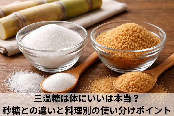三温糖は体にいいは本当？砂糖との違いと料理別の使い分けポイント