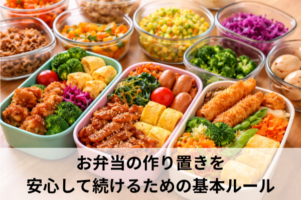 お弁当の作り置きを安心して続けるための基本ルール