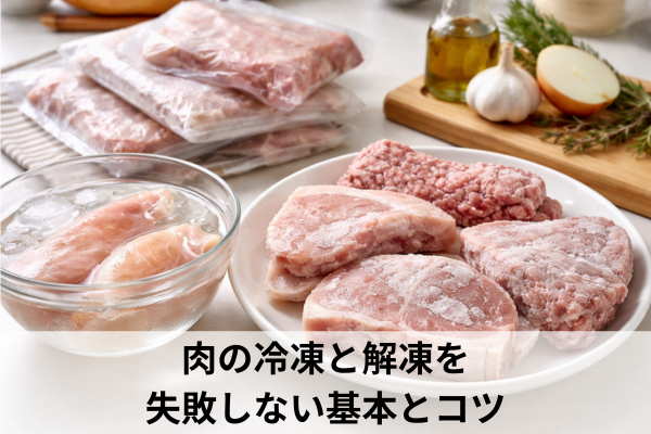 肉の冷凍と解凍を失敗しない基本とコツ