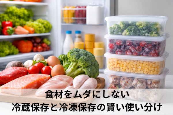 食材をムダにしない冷蔵保存と冷凍保存の賢い使い分け