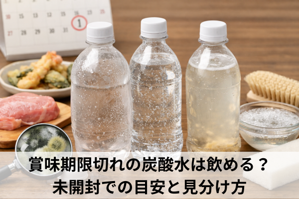 賞味期限切れの炭酸水は飲める？未開封での目安と見分け方