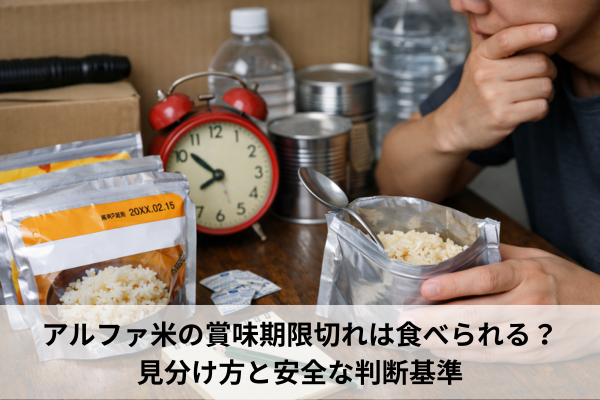 アルファ米の賞味期限切れは食べられる？見分け方と安全な判断基準