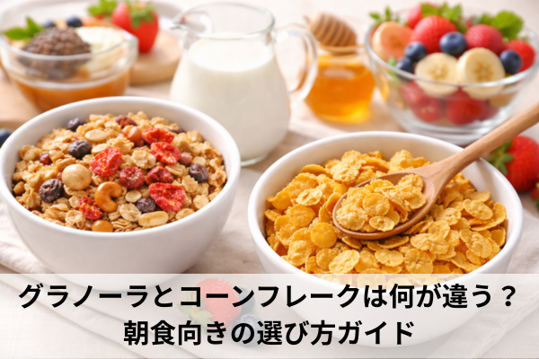 グラノーラとコーンフレークは何が違う？朝食向きの選び方ガイド