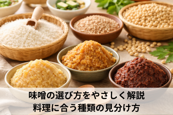 味噌の選び方をやさしく解説｜料理に合う種類の見分け方