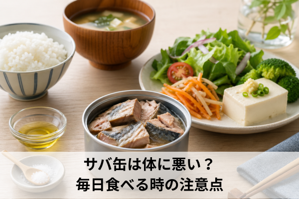 サバ缶は体に悪い？毎日食べる時の注意点