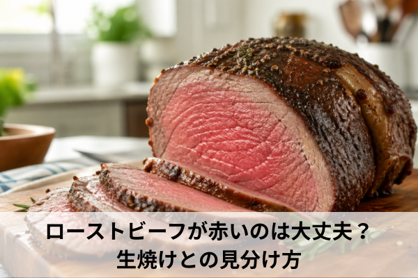 ローストビーフが赤いのは大丈夫？生焼けとの見分け方