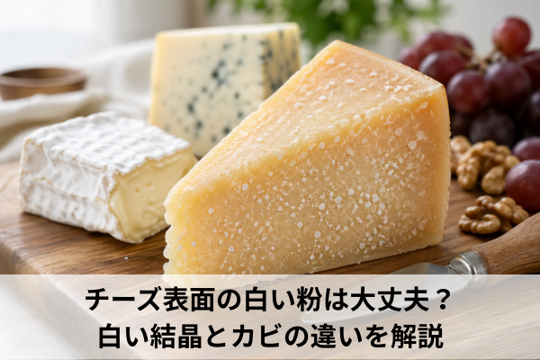 チーズ表面の白い粉は大丈夫？白い結晶とカビの違いを解説