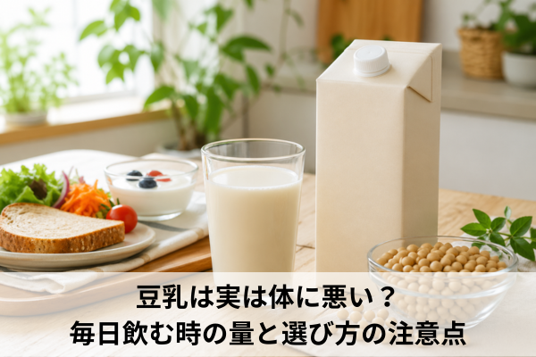 豆乳は実は体に悪い？毎日飲む時の量と選び方の注意点
