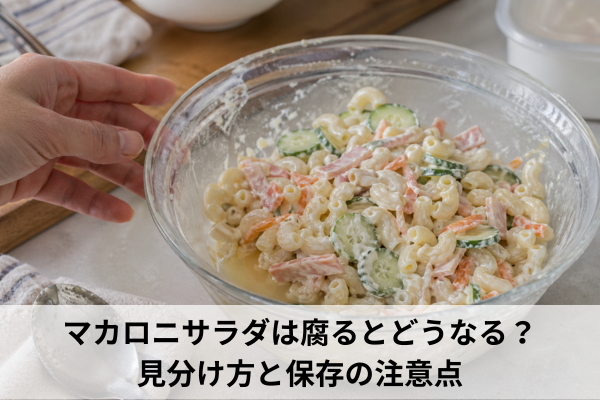 マカロニサラダは腐るとどうなる？見分け方と保存の注意点