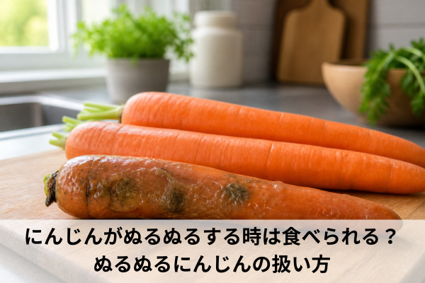 にんじんがぬるぬるする時は食べられる？ぬるぬるにんじんの扱い方