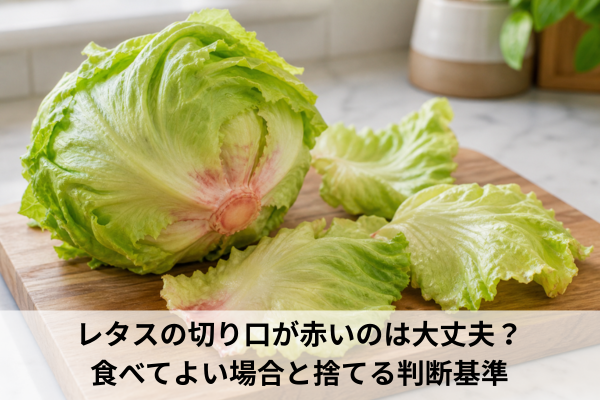 レタスの切り口が赤いのは大丈夫？食べてよい場合と捨てる判断基準