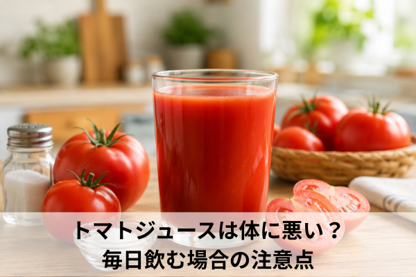 トマトジュースは体に悪い？毎日飲む場合の注意点