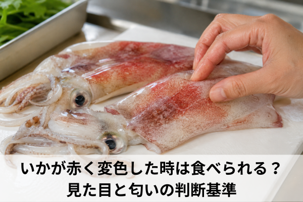 いかが赤く変色した時は食べられる？見た目と匂いの判断基準