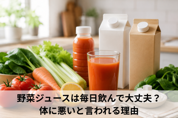 野菜ジュースは毎日飲んで大丈夫？体に悪いと言われる理由
