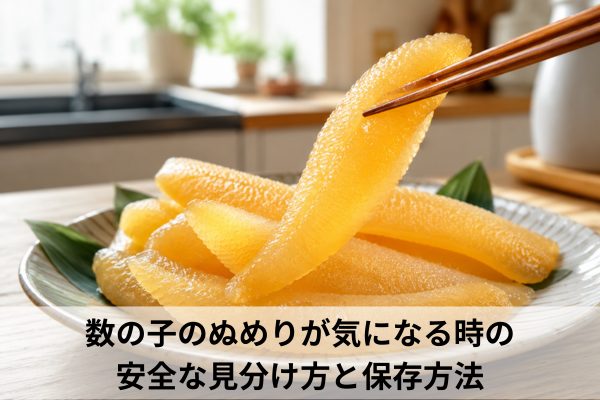 数の子のぬめりが気になる時の安全な見分け方と保存方法