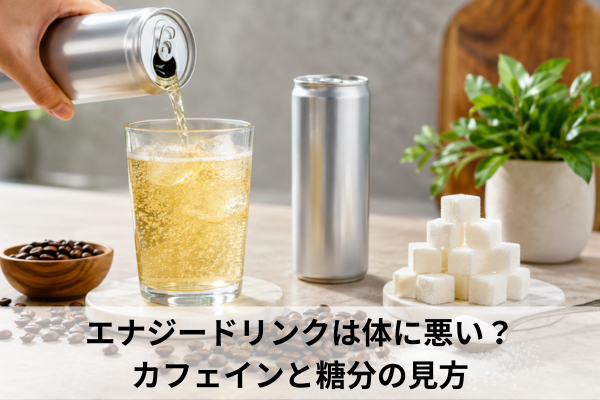 エナジードリンクは体に悪い？カフェインと糖分の見方