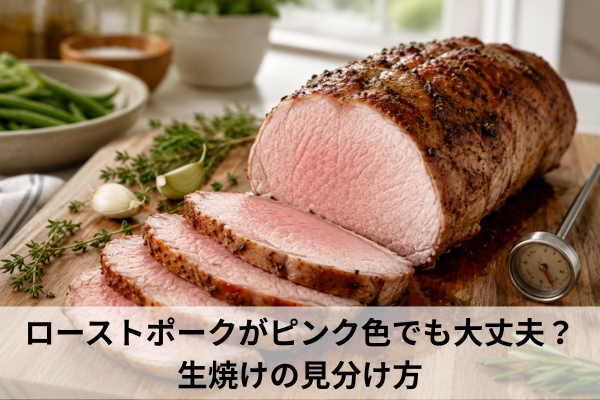 ローストポークがピンク色でも大丈夫?生焼けの見分け方