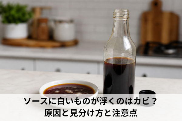 ソースに白いものが浮くのはカビ？原因と見分け方と注意点