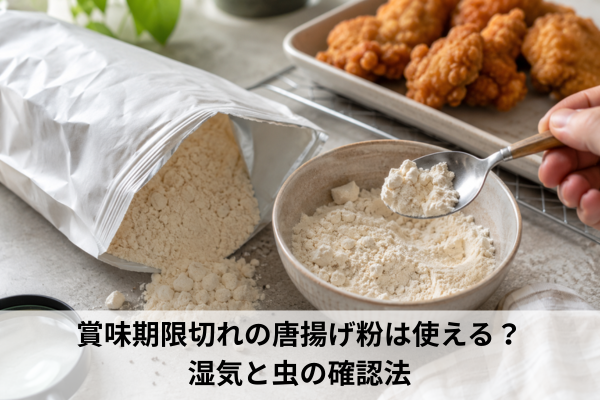 賞味期限切れの唐揚げ粉は使える？湿気と虫の確認法