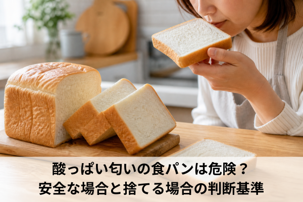 酸っぱい匂いの食パンは危険？安全な場合と捨てる場合の判断基準