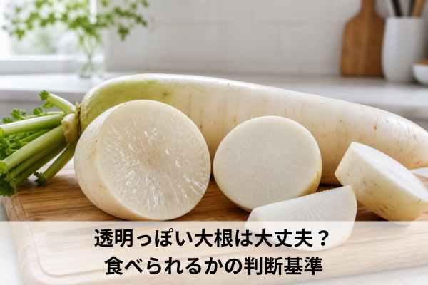 透明っぽい大根は大丈夫？食べられるかの判断基準
