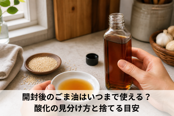 開封後のごま油はいつまで使える？酸化の見分け方と捨てる目安