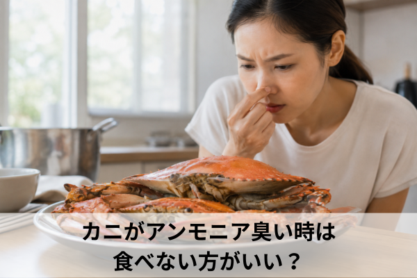 カニがアンモニア臭い時は食べない方がいい？
