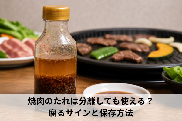 焼肉のたれは分離しても使える？腐るサインと保存方法