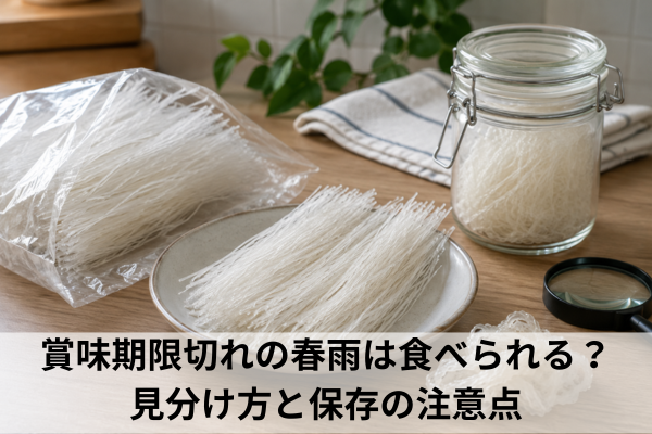 賞味期限切れの春雨は食べられる？見分け方と保存の注意点