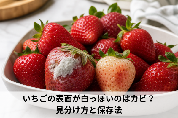 いちごの表面が白っぽいのはカビ？見分け方と保存法