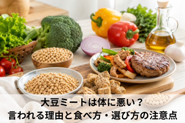 大豆ミートは体に悪い？言われる理由と食べ方・選び方の注意点