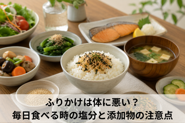 ふりかけは体に悪い？毎日食べる時の塩分と添加物の注意点